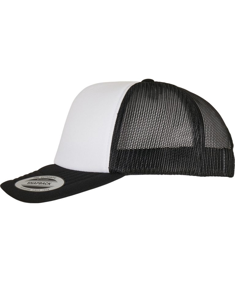 Flexfit By Yupoong &#8211; Yp Classics Curved Foam Trucker Cap  White Front (6320W) YP227, Vivid Promotion Workwear