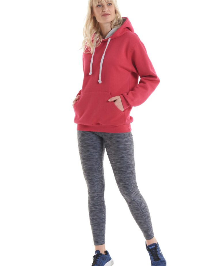 UNEEK Contrast Hooded Sweatshirt UC507 Unisex