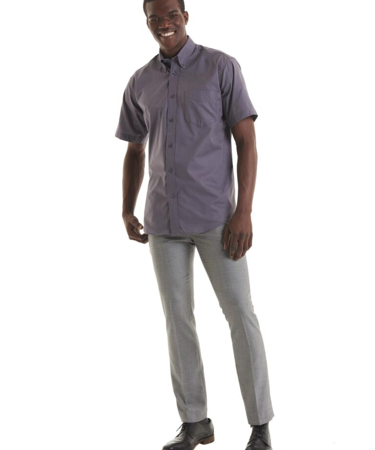 UNEEK Mens Pinpoint Oxford Half Sleeve Shirt UC702