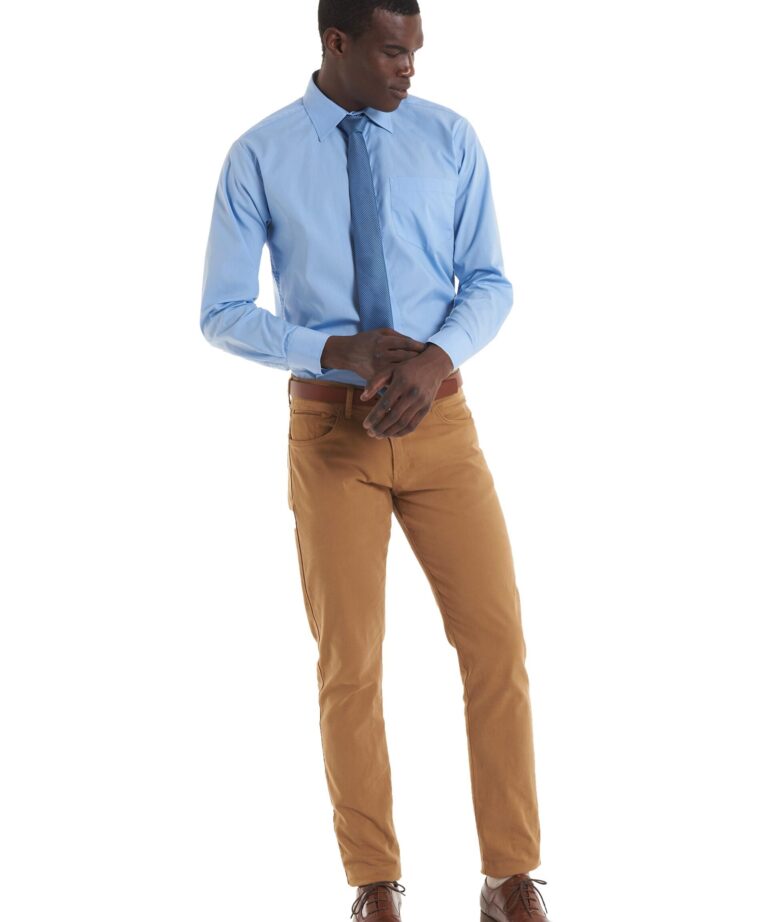 UNEEK Men's Long Sleeve Poplin Shirt UC713