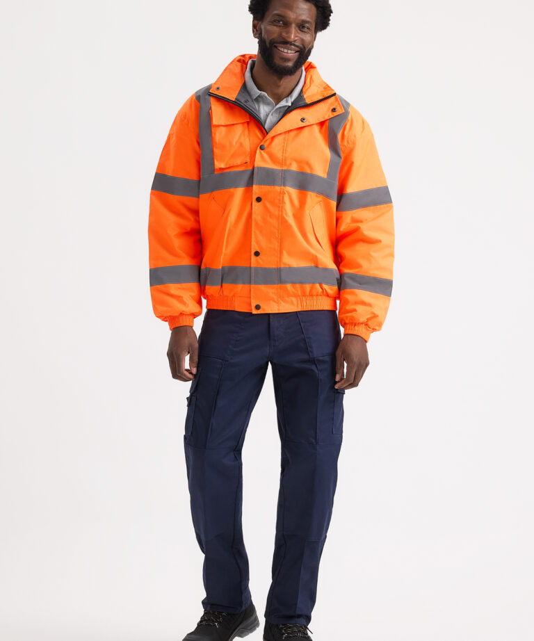UNEEK Hi Vis Bomber Jacket UC804, Vivid Promotion Workwear