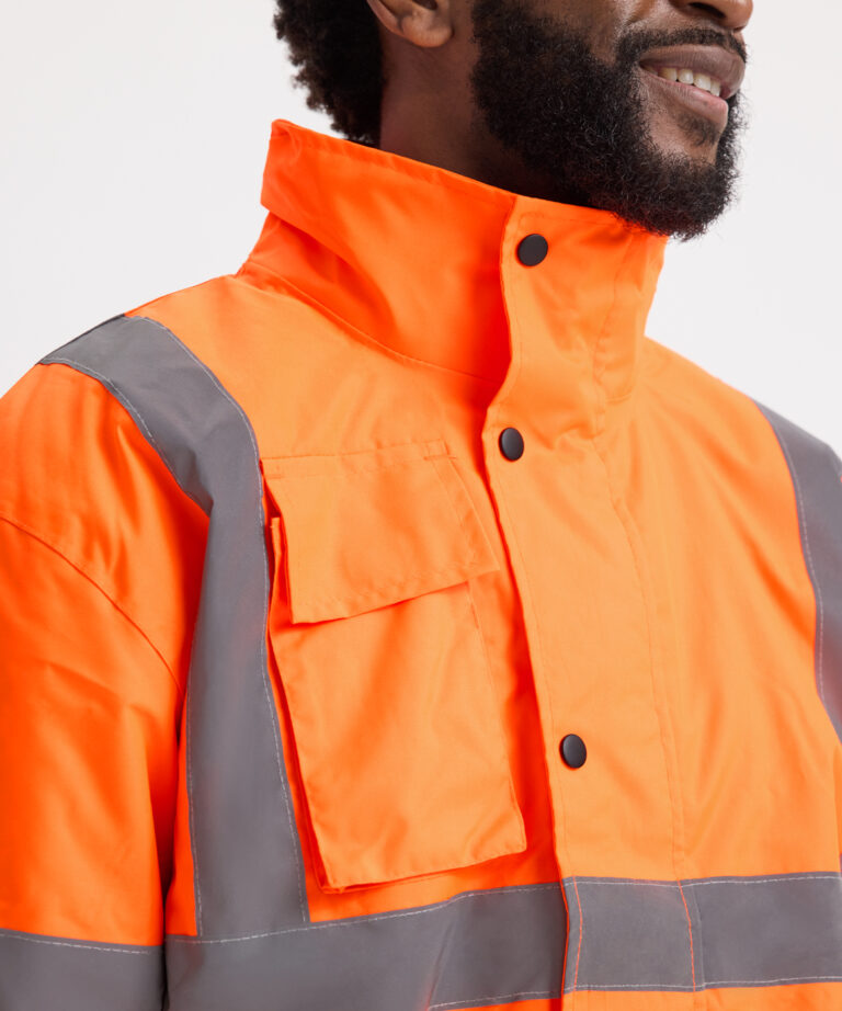 UNEEK Hi Vis Bomber Jacket UC804, Vivid Promotion Workwear