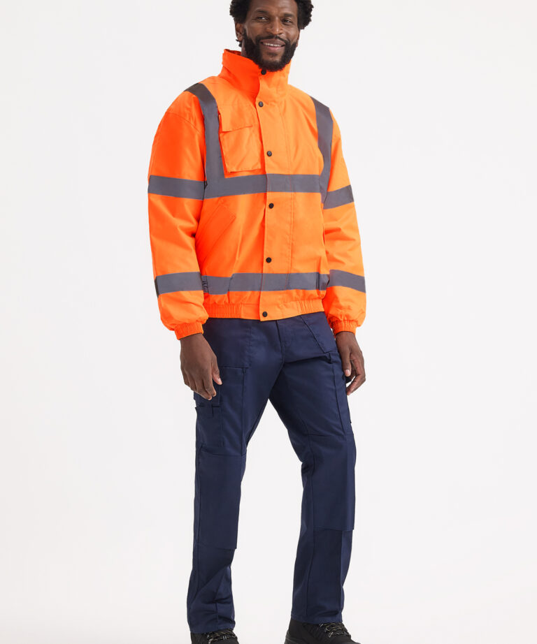 UNEEK Hi Vis Bomber Jacket UC804, Vivid Promotion Workwear