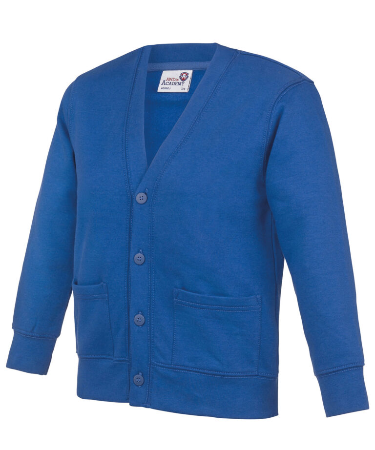 AWDis Academy Kids Academy cardigan AC02J, Vivid Promotion Workwear