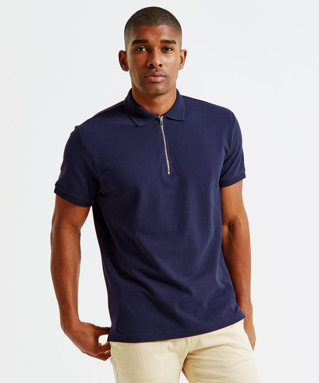 Asquith &#038; Fox Men&#8217;s zip polo AQ013, Vivid Promotion Workwear