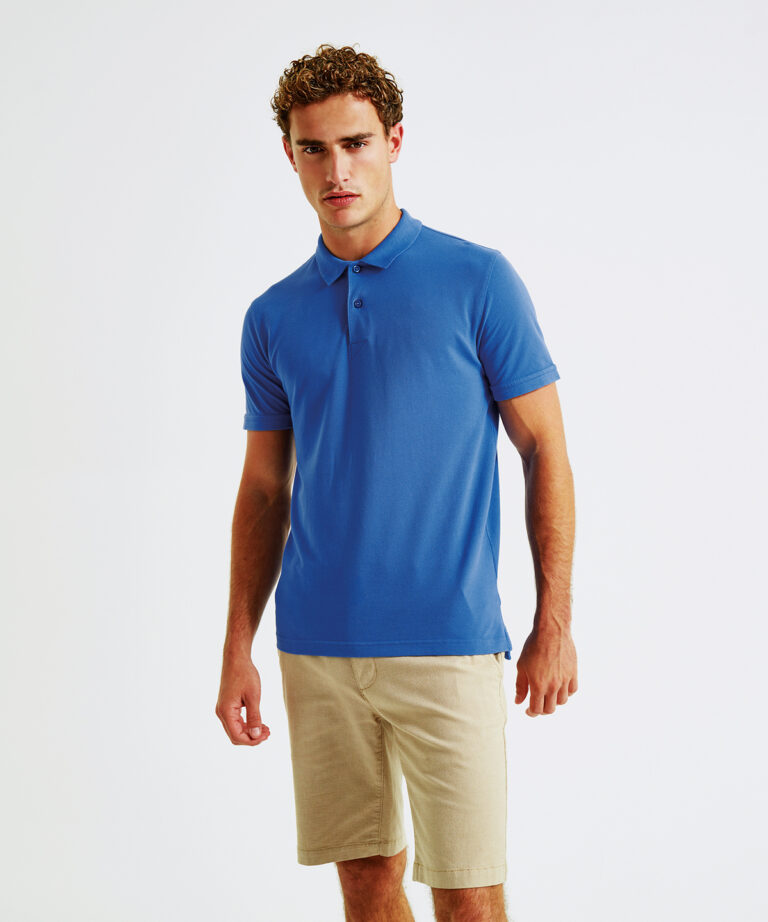 Asquith &#038; Fox Men&#8217;s coastal vintage wash polo AQ017, Vivid Promotion Workwear
