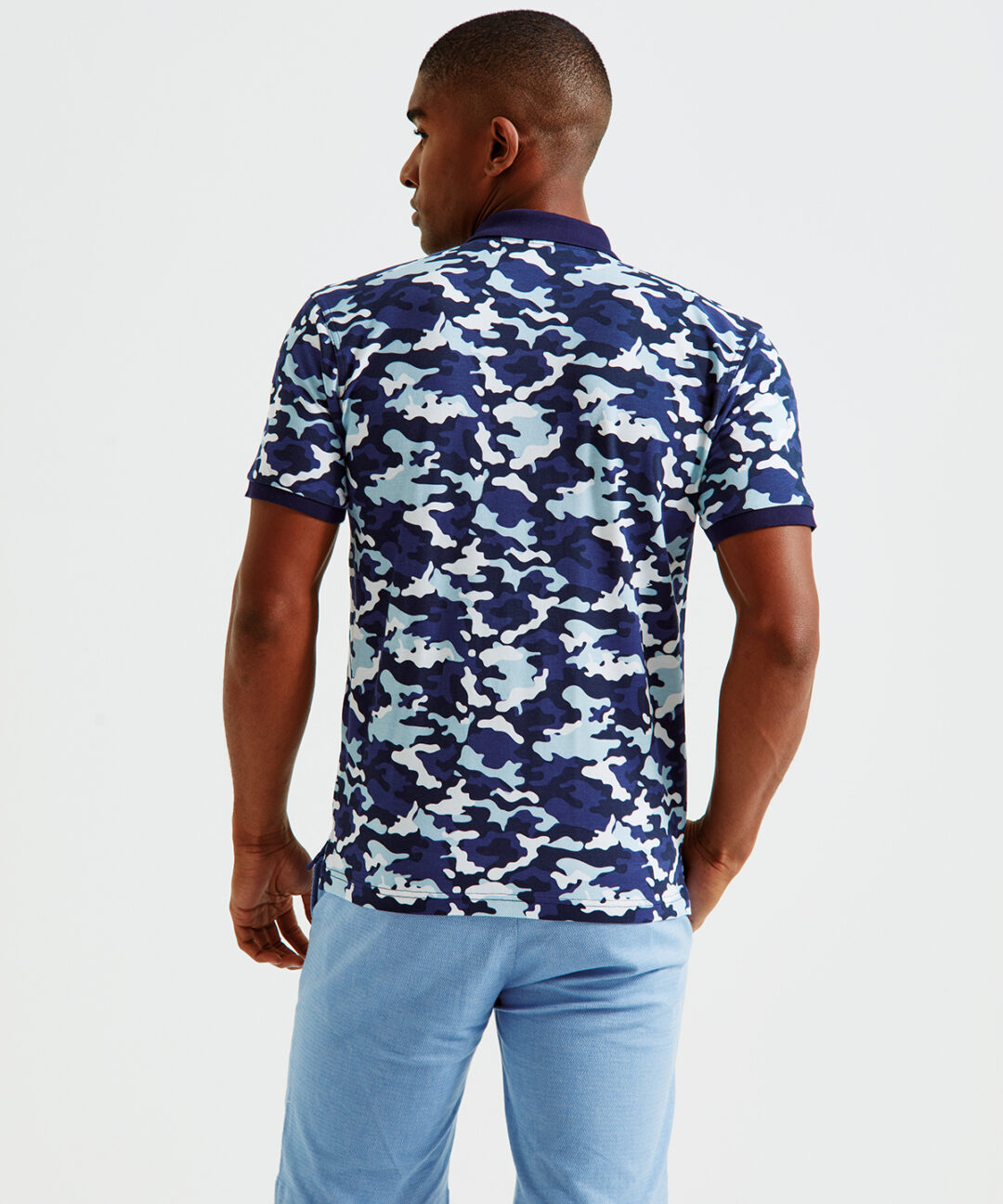 Asquith &#038; Fox Men&#8217;s camo piqu polo AQ018, Vivid Promotion Workwear
