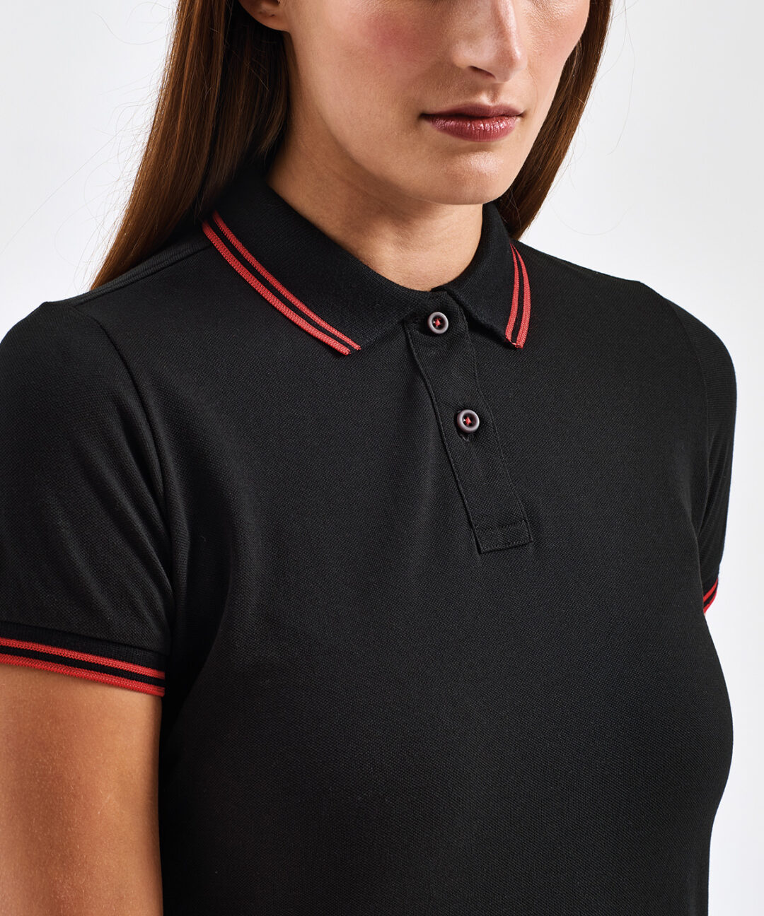 Asquith &#038; Fox Women&#8217;s classic fit tipped polo AQ021, Vivid Promotion Workwear