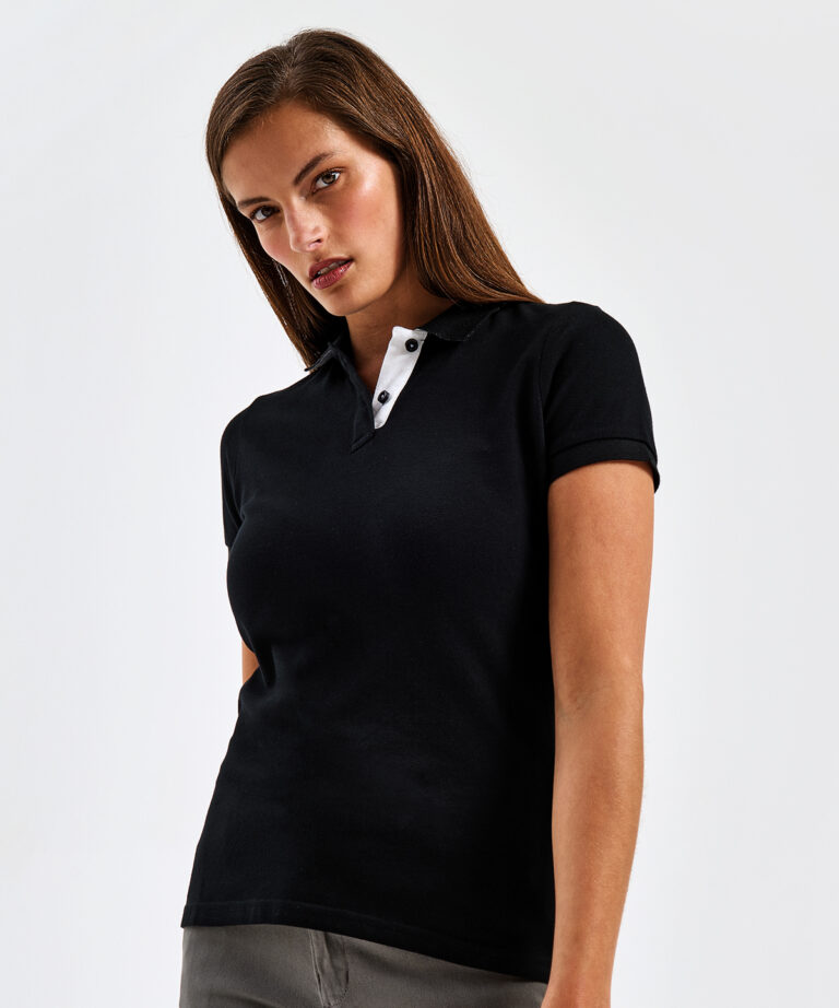 Asquith & Fox Women's contrast polo AQ022