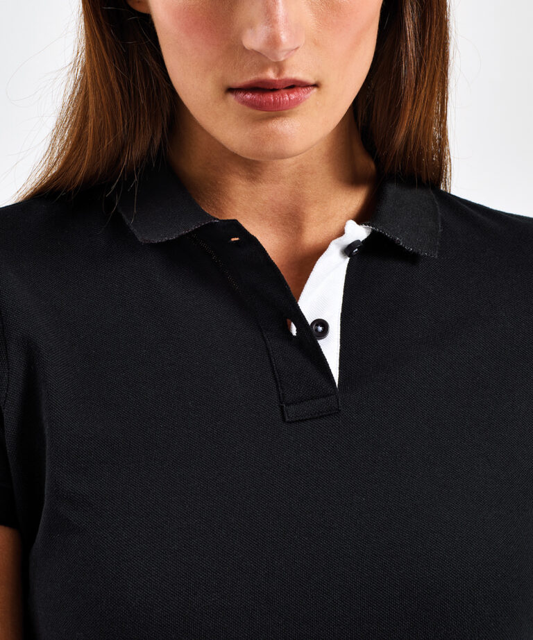 Asquith &#038; Fox Women&#8217;s contrast polo AQ022, Vivid Promotion Workwear