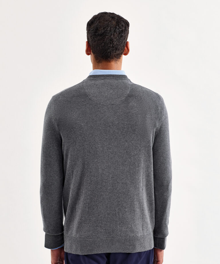 Asquith &#038; Fox Men&#8217;s cotton blend v neck sweater AQ042, Vivid Promotion Workwear
