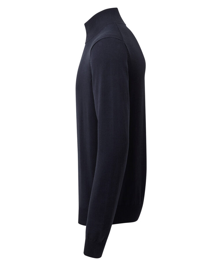Asquith & Fox Men's cotton blend ? zip sweater AQ048
