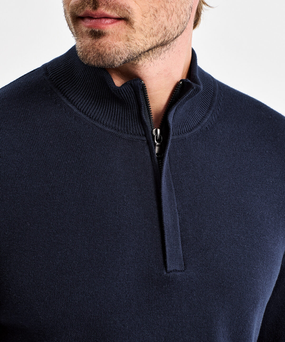 Asquith &#038; Fox Men&#8217;s cotton blend ? zip sweater AQ048, Vivid Promotion Workwear