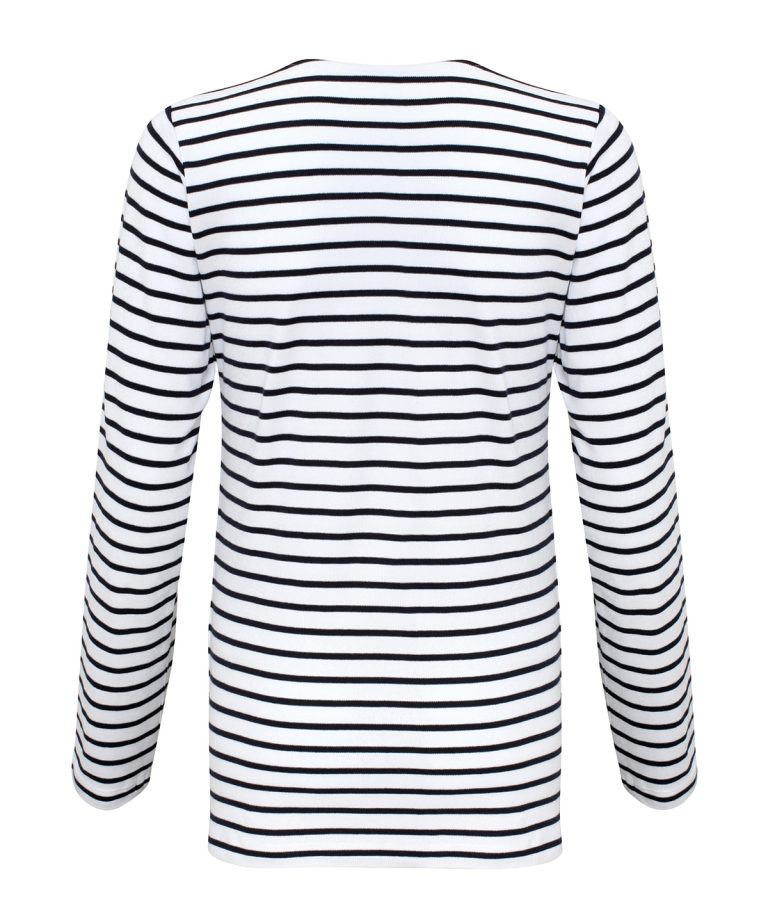 Asquith &#038; Fox &#8211; Womens Marinie Coastal Long Sleeve Tee AQ071, Vivid Promotion Workwear