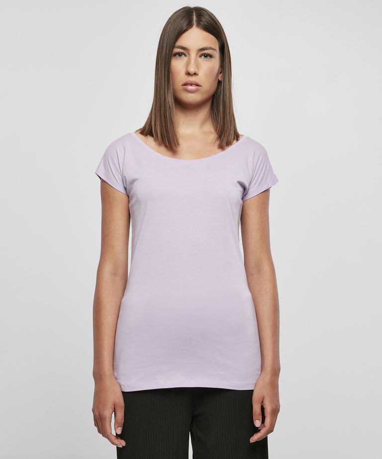 Alternative view of Build Your Brand Basic - Womens Wide Neck Tee BB013