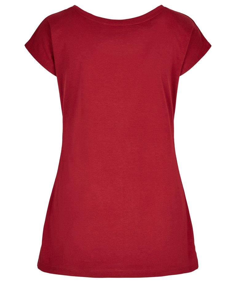 Build Your Brand Basic &#8211; Womens Wide Neck Tee BB013, Vivid Promotion Workwear