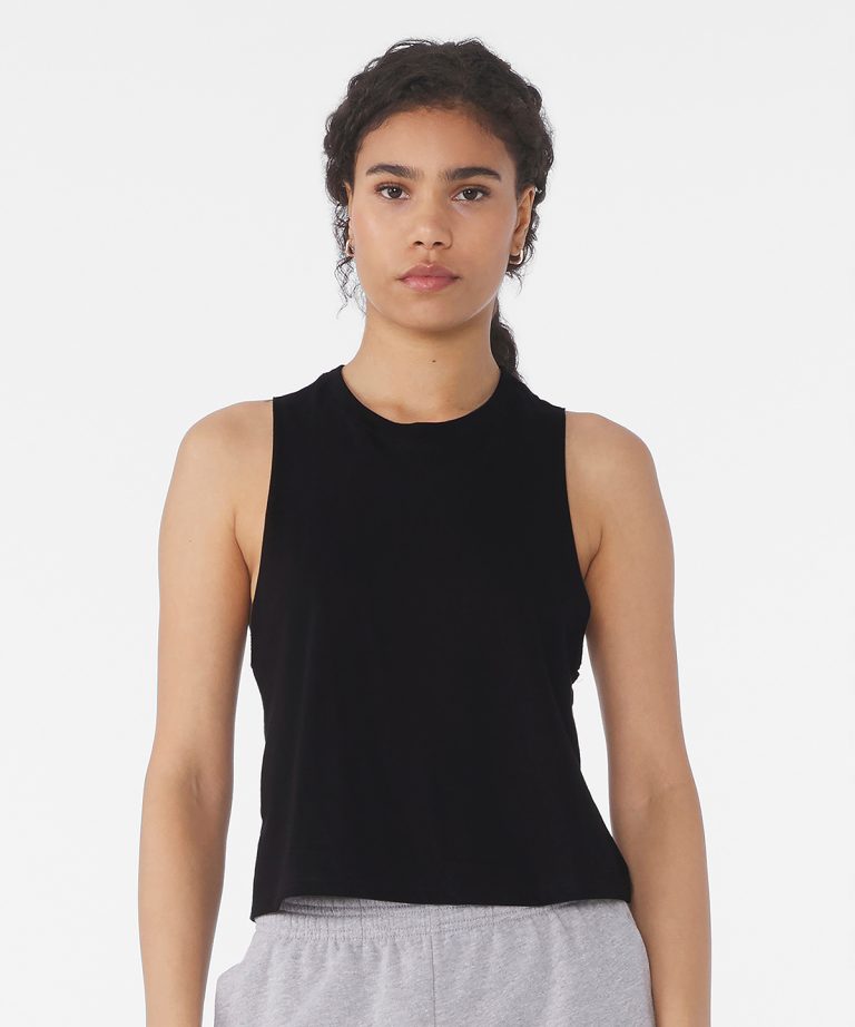 Bella+Canvas - Womens Racerback Cropped Tank BE127