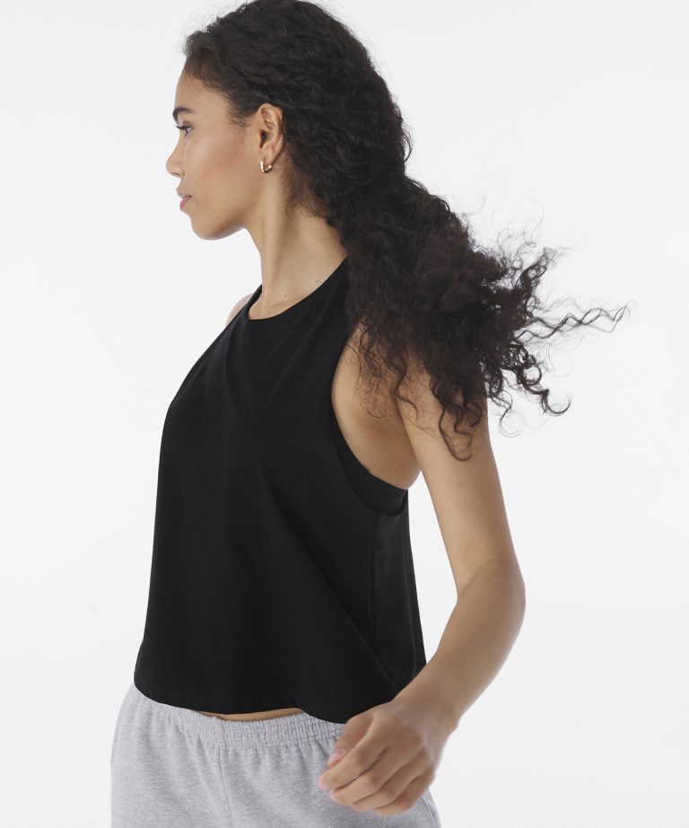 Bella+Canvas &#8211; Womens Racerback Cropped Tank BE127, Vivid Promotion Workwear