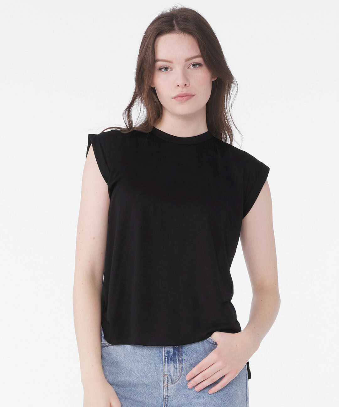 Bella+Canvas Women&#8217;s flowy muscle tee with rolled cuff BE128, Vivid Promotion Workwear