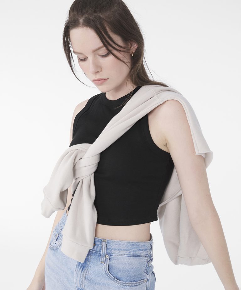 Bella+Canvas - Womens Micro Rib Muscle Crop Tank BE140