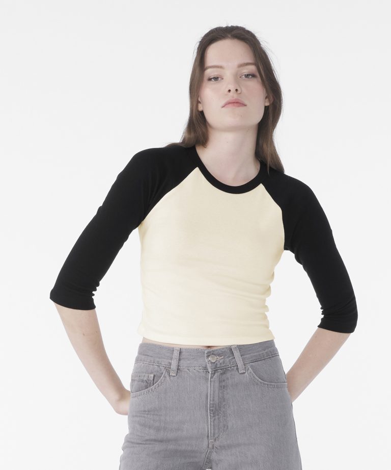 Alternative view of Bella+Canvas - Womens Micro Rib 3| 4 Raglan Baby T - Shirt BE142