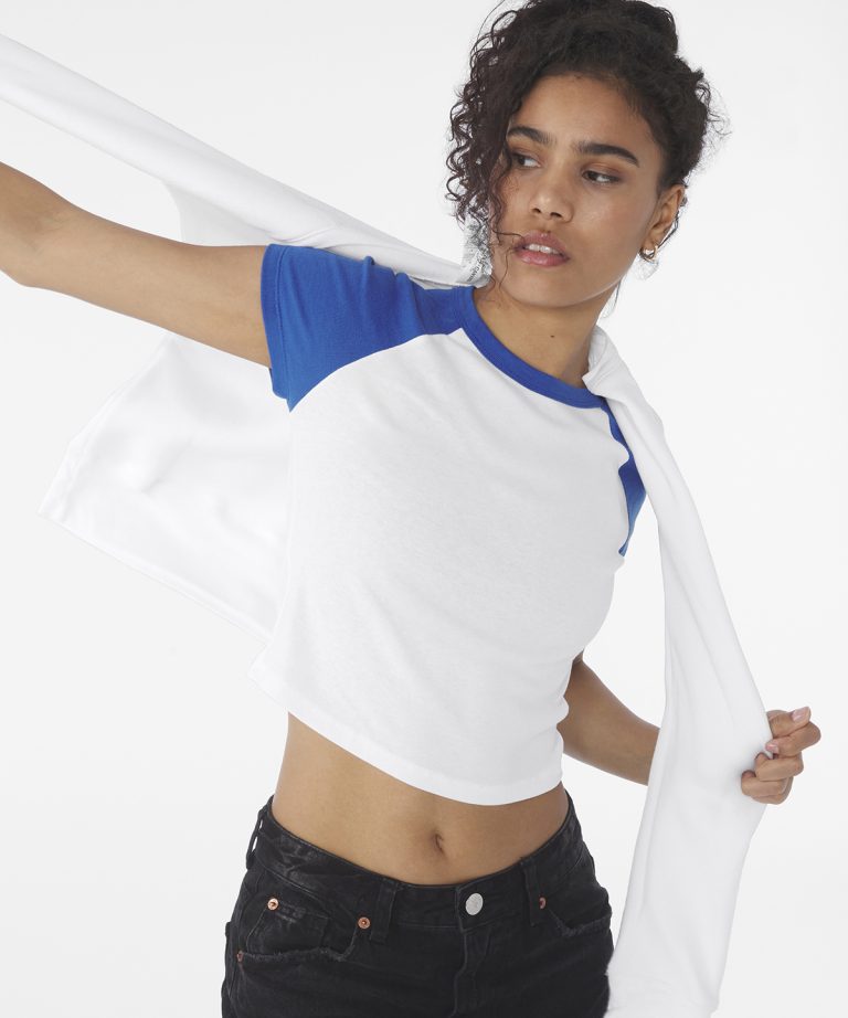 Bella+Canvas - Womens Micro Rib Raglan Baby T - Shirt BE143