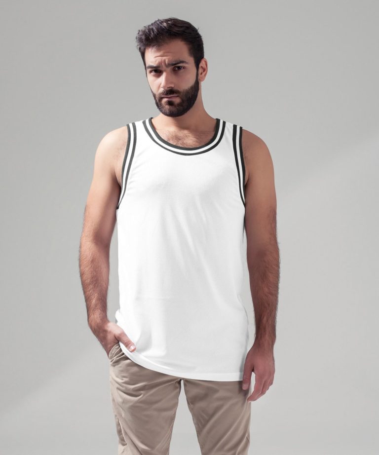 Alternative view of Build Your Brand - Mesh Tank Top BY009