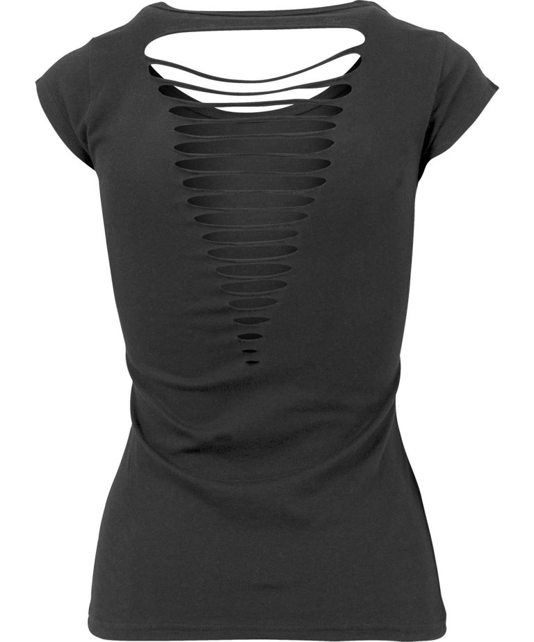 Build Your Brand &#8211; Womens Back Cut Tee BY035, Vivid Promotion Workwear