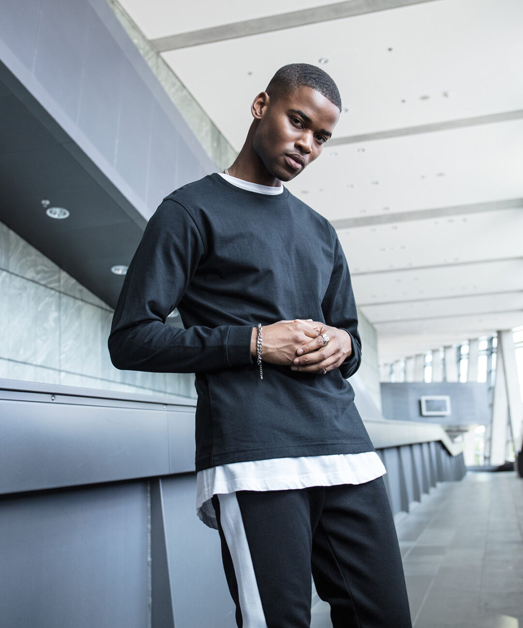 Build Your Brand Long sleeve with cuff rib BY091, Vivid Promotion Workwear