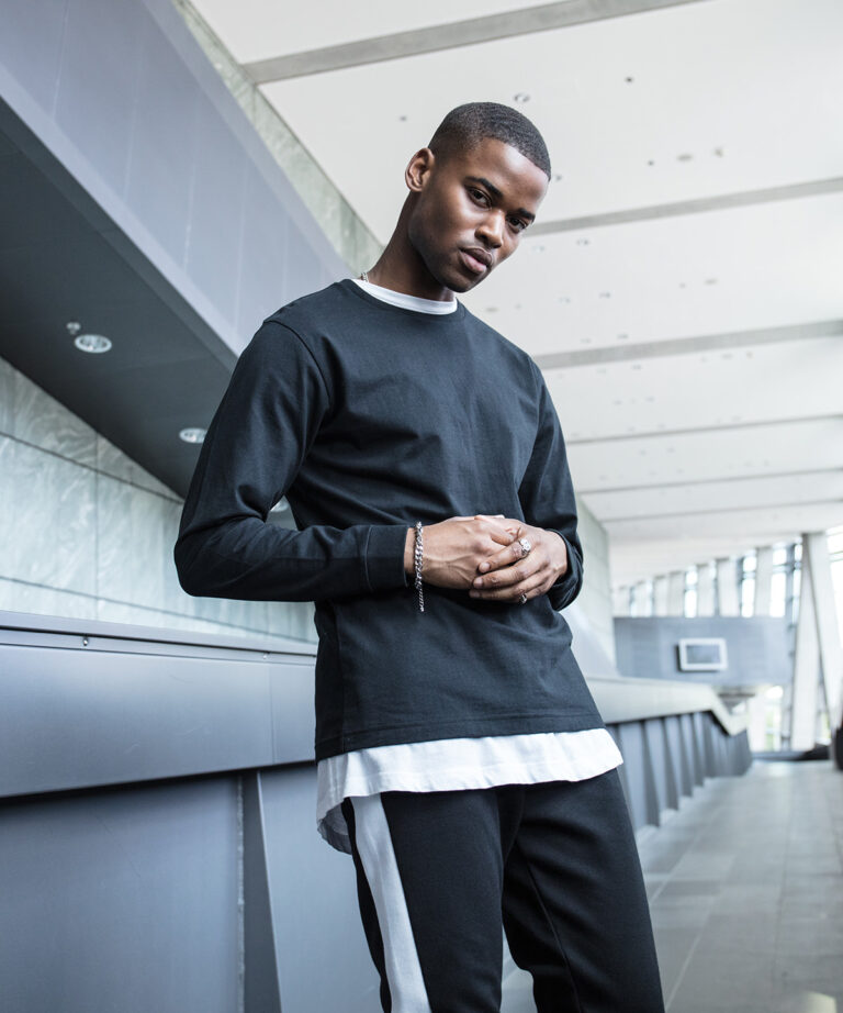 Build Your Brand Long sleeve with cuff rib BY091, Vivid Promotion Workwear