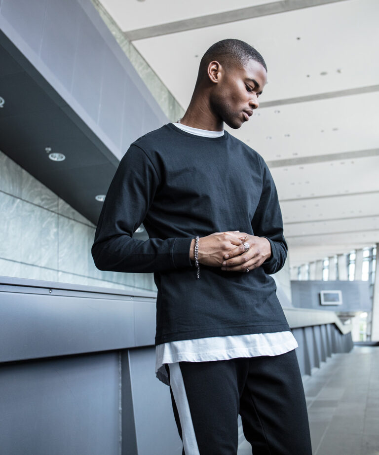 Build Your Brand Long sleeve with cuff rib BY091, Vivid Promotion Workwear