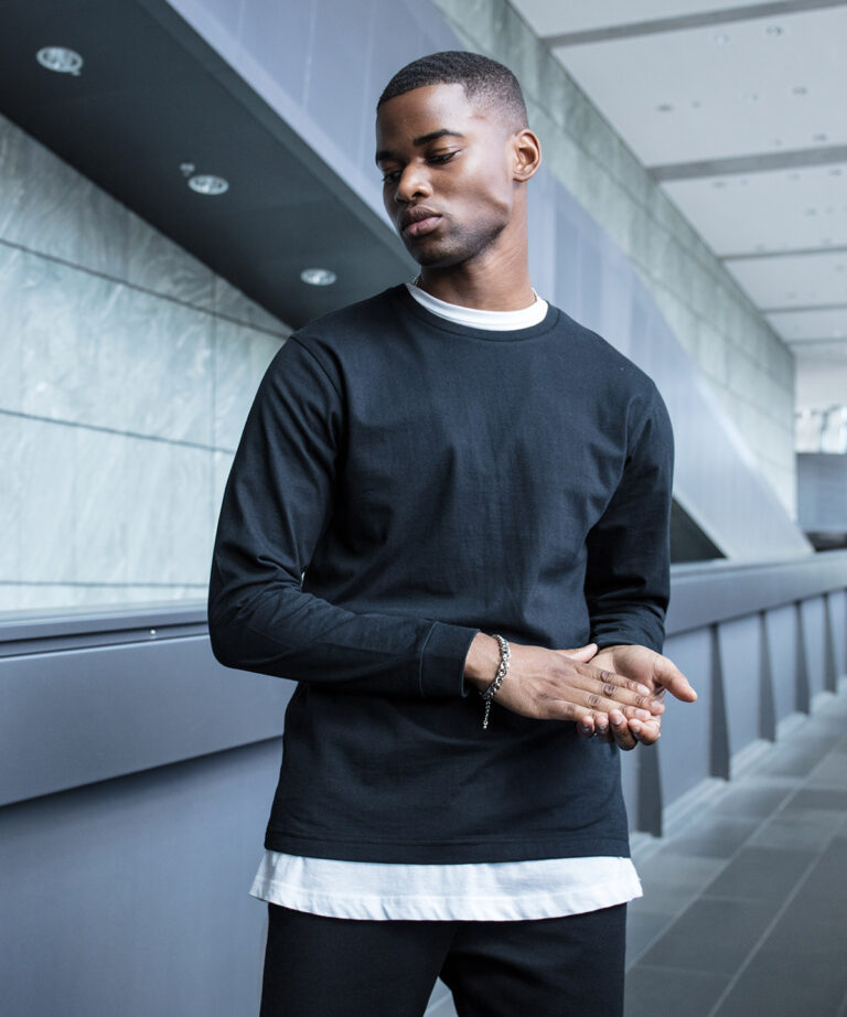 Build Your Brand Long sleeve with cuff rib BY091, Vivid Promotion Workwear