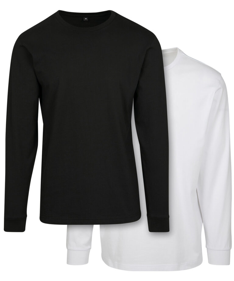 Build Your Brand Long sleeve with cuff rib BY091, Vivid Promotion Workwear