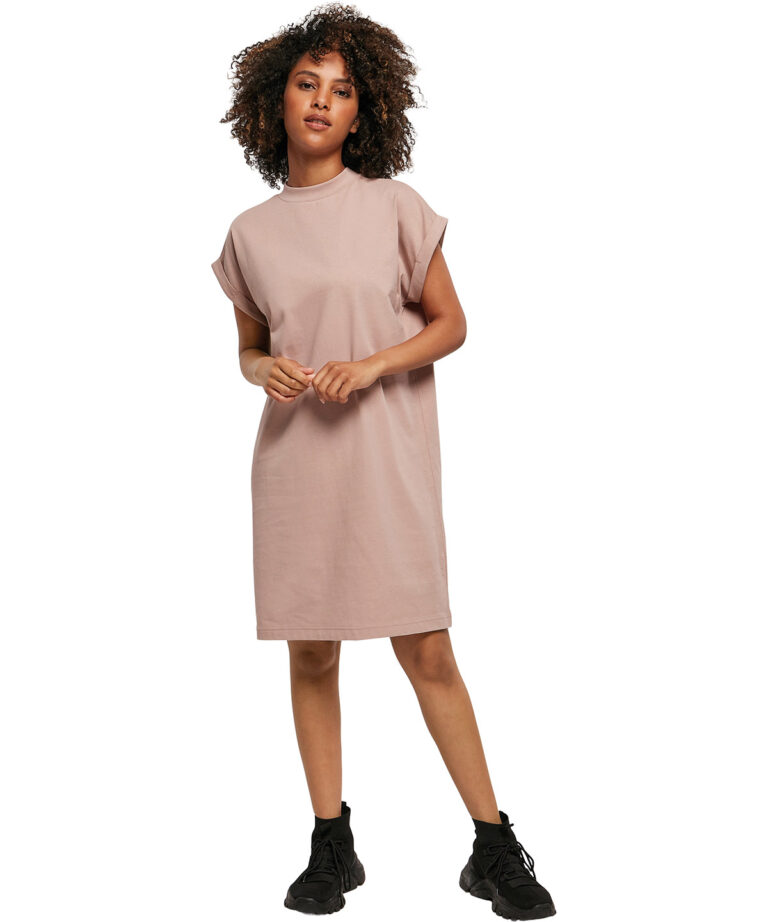Build Your Brand Women&#8217;s turtle extended shoulder dress BY101, Vivid Promotion Workwear