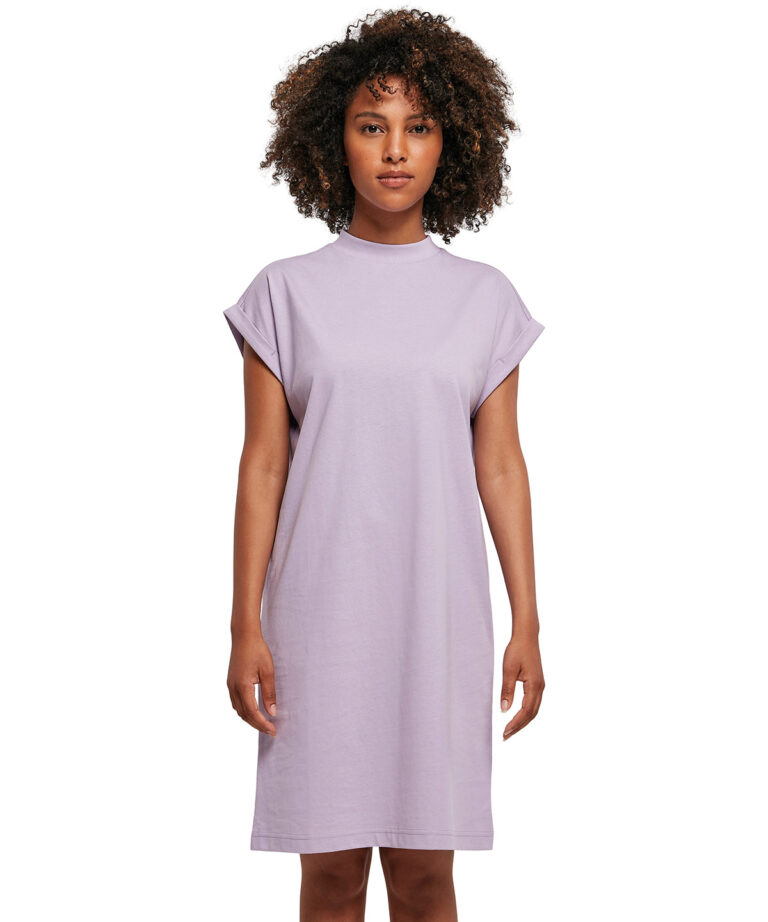 Build Your Brand Women&#8217;s turtle extended shoulder dress BY101, Vivid Promotion Workwear