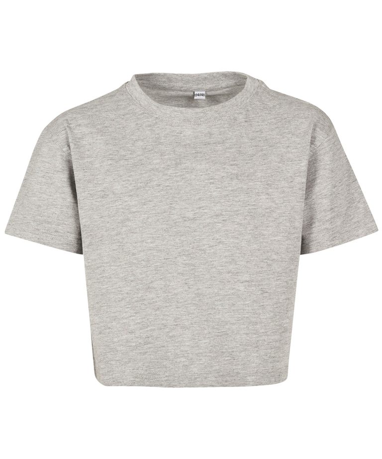 Build Your Brand &#8211; Girls Cropped Jersey Tee BY114, Vivid Promotion Workwear