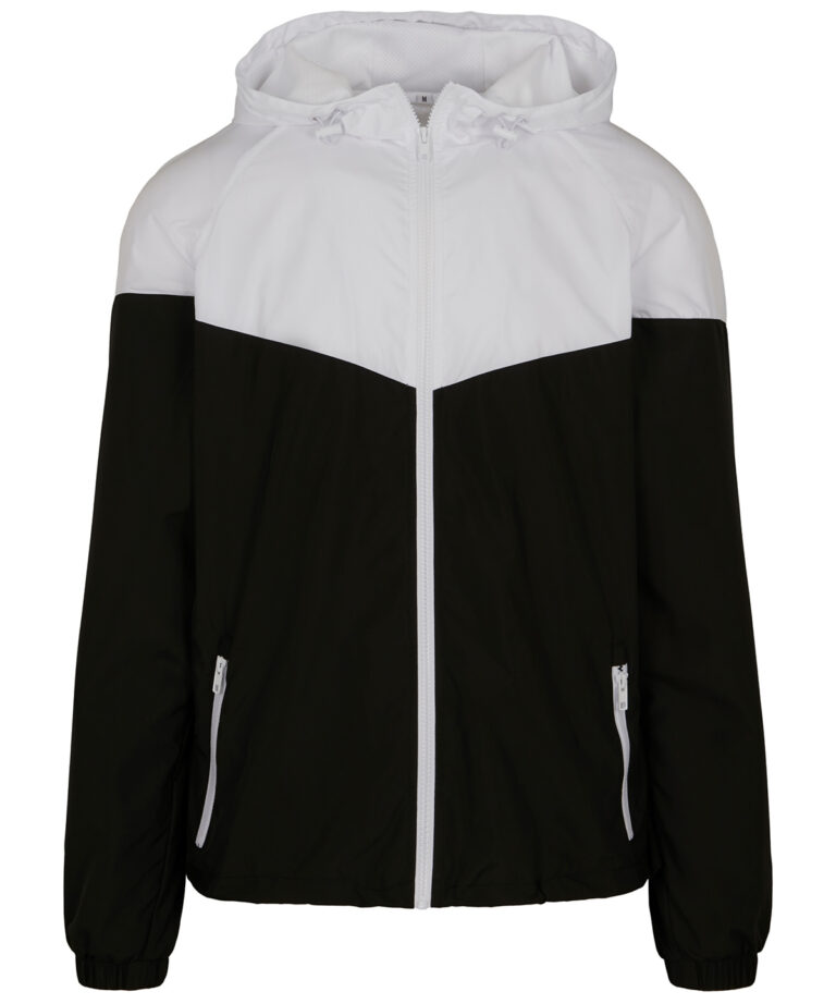 Build Your Brand Two tone tech windrunner jacket BY129, Vivid Promotion Workwear