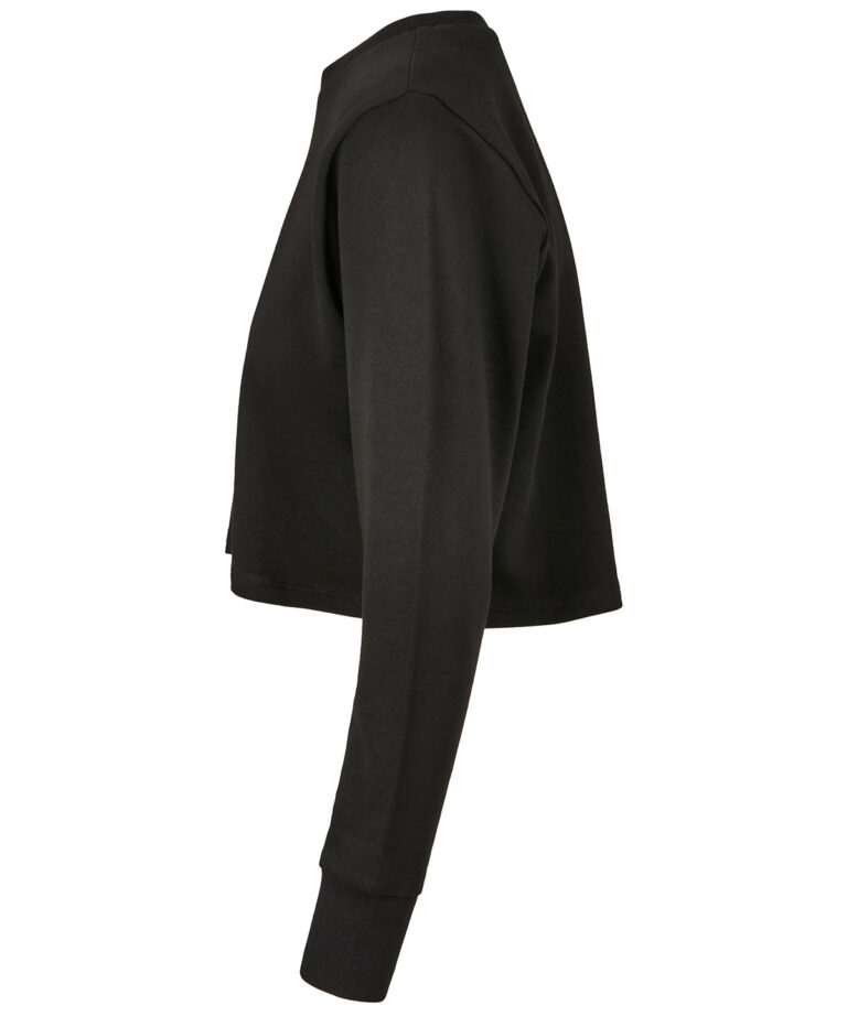 Build Your Brand Womens terry cropped crew BY131, Vivid Promotion Workwear