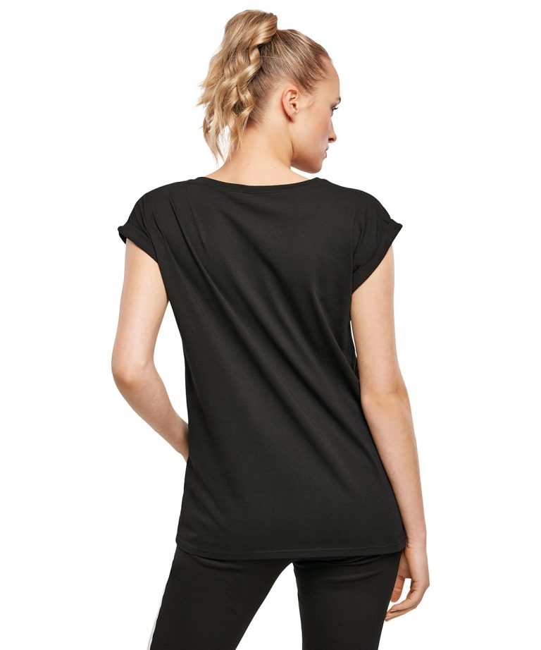 Alternative view of Build Your Brand - Womens Organic Extended Shoulder Tee BY138
