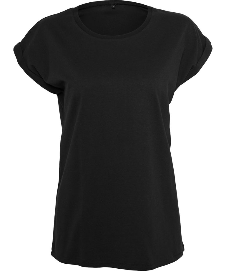 Build Your Brand &#8211; Womens Organic Extended Shoulder Tee BY138, Vivid Promotion Workwear