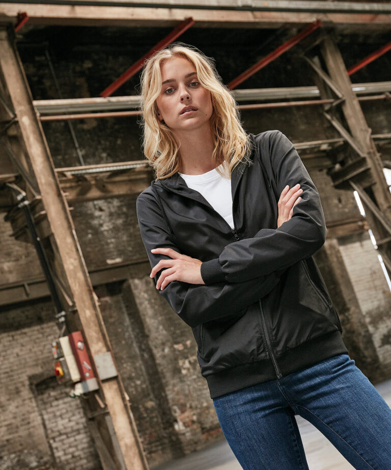 Build Your Brand Women&#8217;s recycled windrunner BY147, Vivid Promotion Workwear