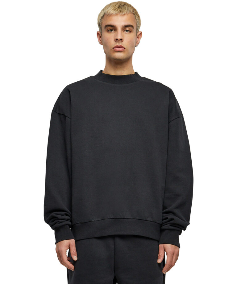 Build Your Brand Ultra heavy cotton crew neck BY205, Vivid Promotion Workwear