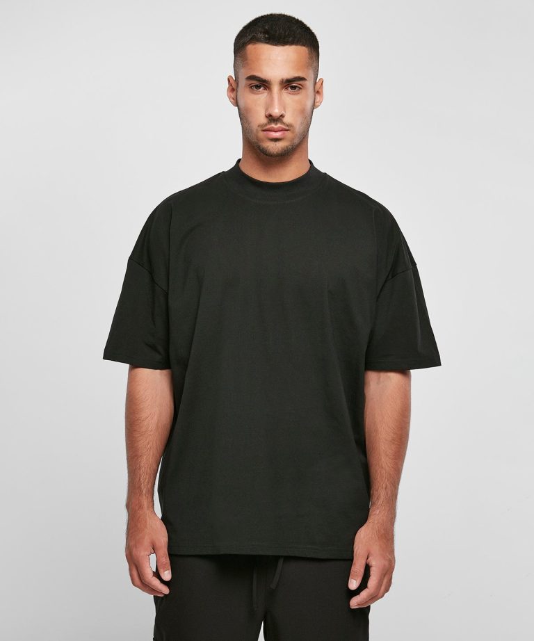 Build Your Brand - Oversized Mock Neck Tee BY230