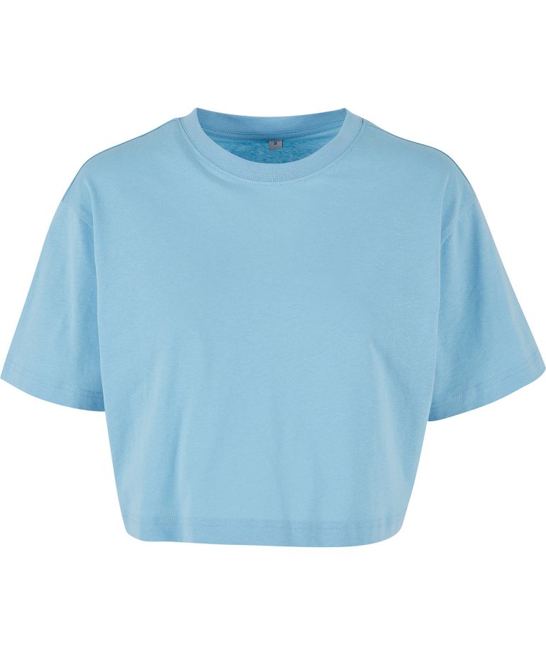 Build Your Brand &#8211; Womens Short Oversized Tee BY264, Vivid Promotion Workwear