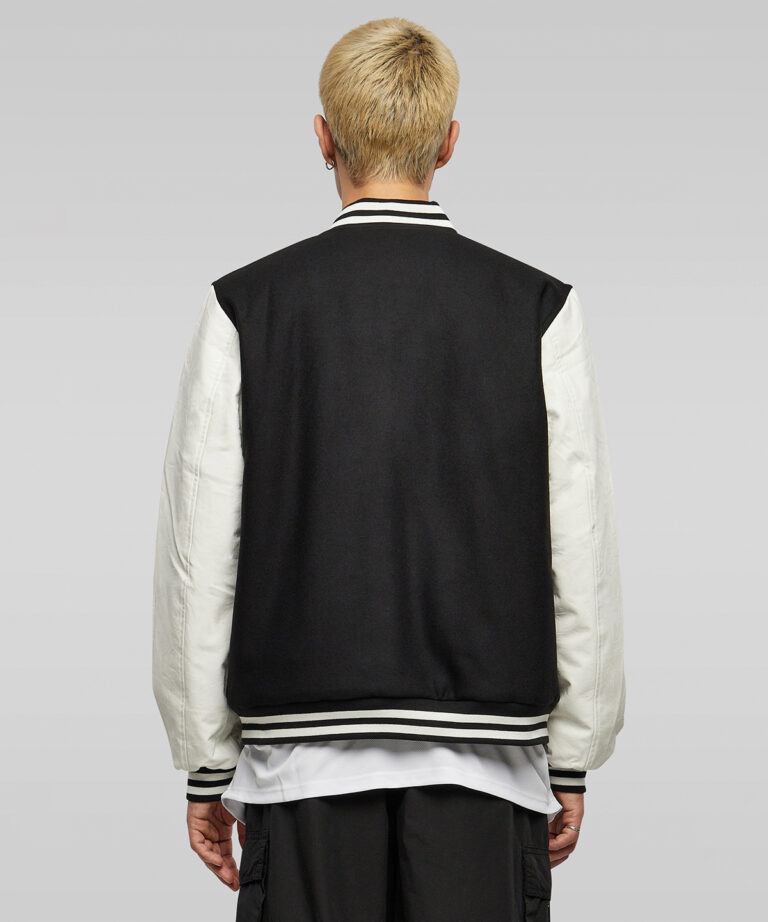 Build Your Brand Old school college jacket BY269, Vivid Promotion Workwear