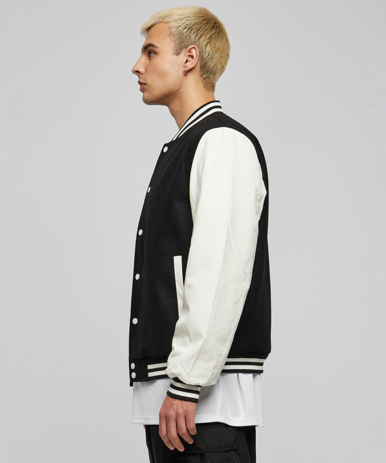 Build Your Brand Old school college jacket BY269, Vivid Promotion Workwear