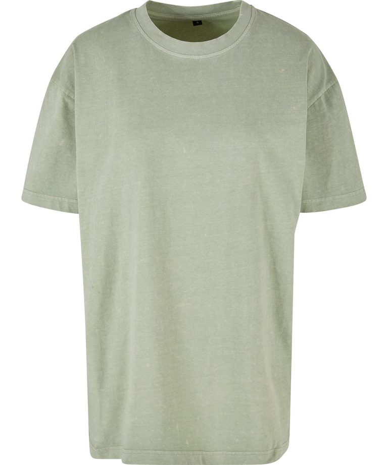 Build Your Brand &#8211; Womens Oversized Acid Wash Tee BY270, Vivid Promotion Workwear