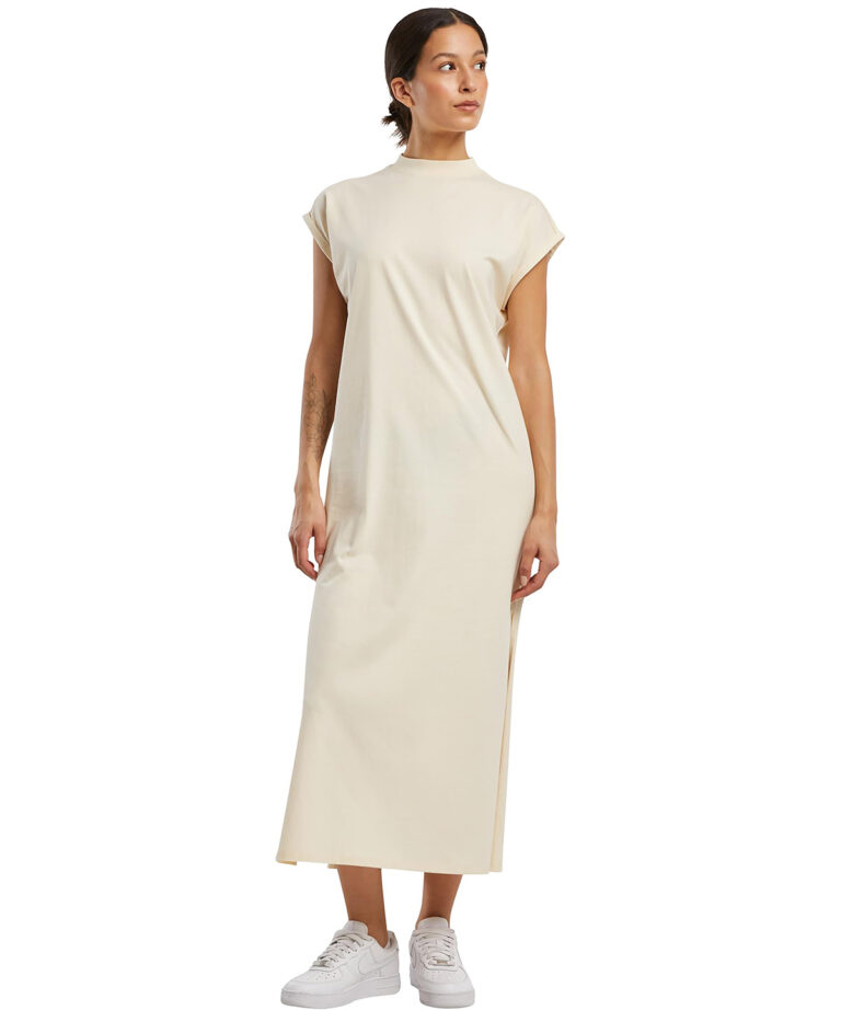 Alternative view of Build Your Brand Womens long extended shoulder dress BY302