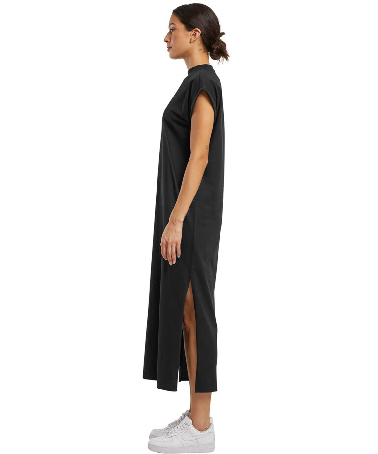 Build Your Brand Womens long extended shoulder dress BY302, Vivid Promotion Workwear