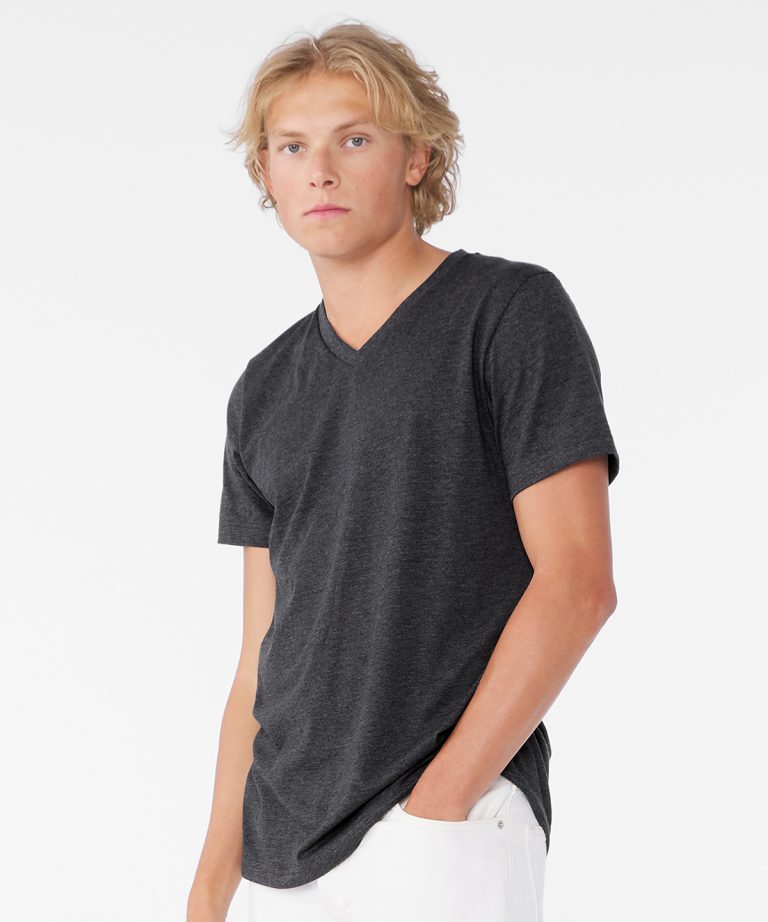 Bella+Canvas &#8211; Unisex Heather Cvc Short Sleeve V &#8211; Neck Tee CV09H, Vivid Promotion Workwear